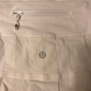 Lululemon white workout skort